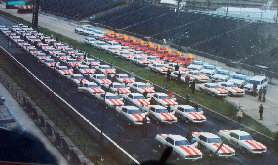 1969 Pace Cars and support vehicles at Indy 1969 Pace Cars and support vehicles at Indy