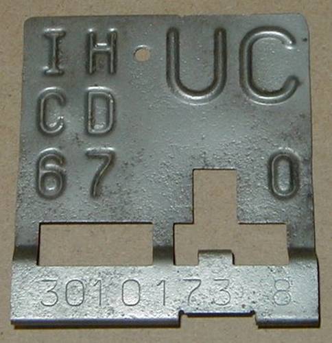 1968 UC tag